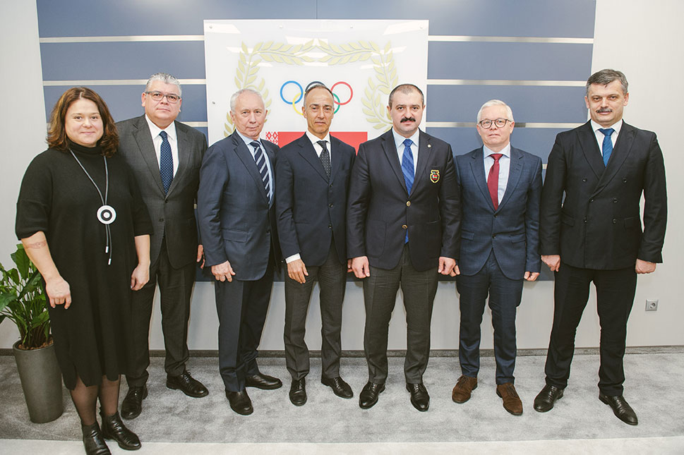 The visit of UEC delegation in Minsk, 2020  